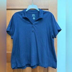 FINAL REDUCTION Croft & Barrow Women's Dark Blue Polo Shirt
